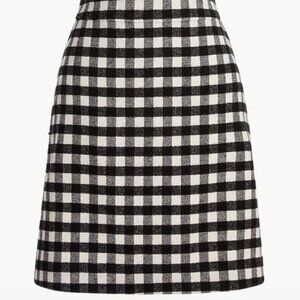 J. Crew Wool-blend mini skirt in buffalo check Size 12